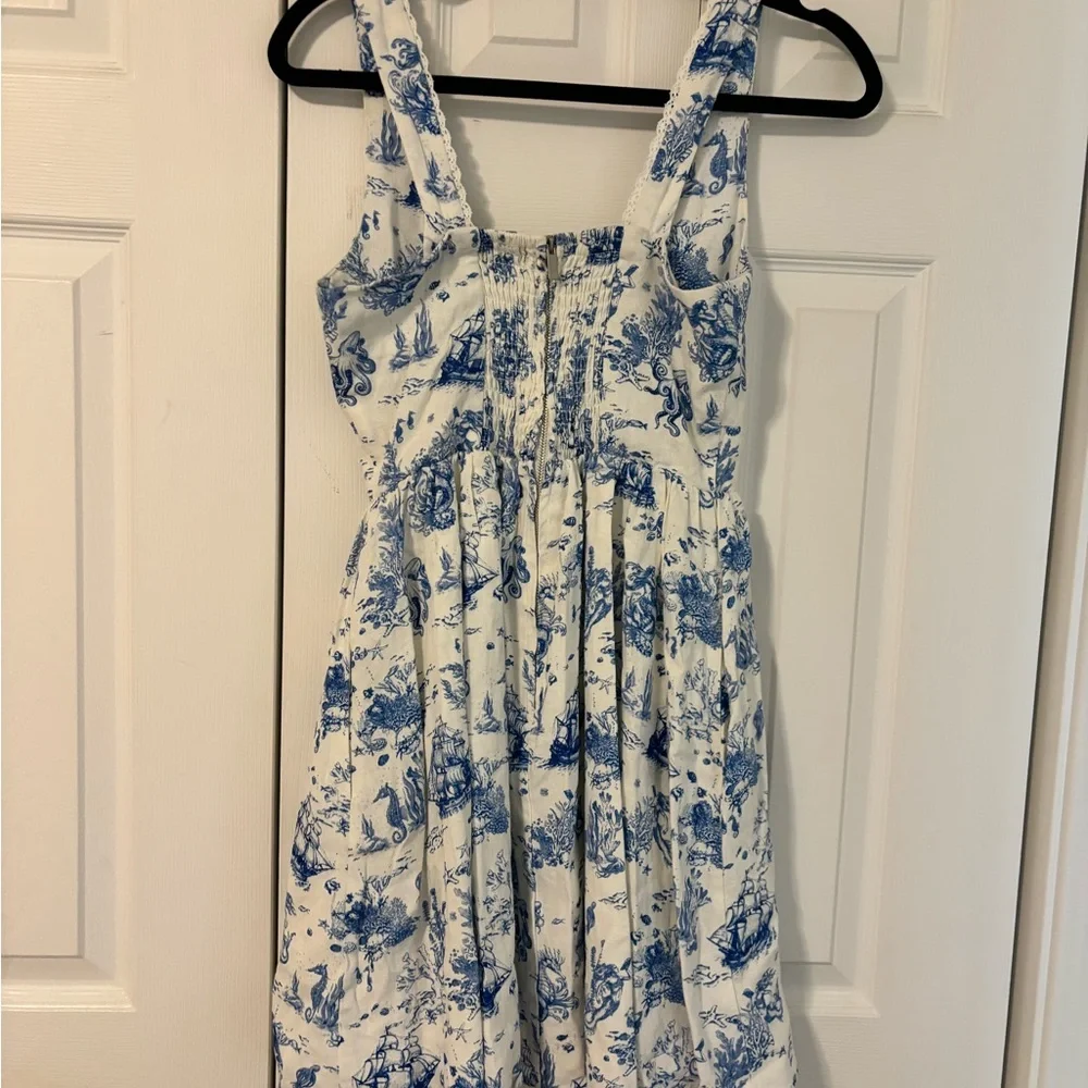 7 For All Mankind Marine Life Toile Dress NEVER WORN - Picture 12 of 14